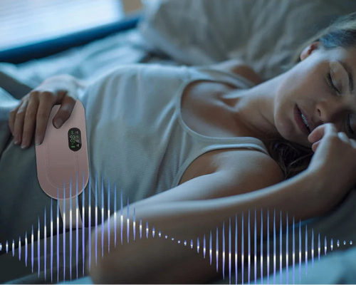 Electric Waist Massage Period Cramp Massager Vibrating Heating Belt for Menstrual Waist Stomach Abdominal Warm Palace Belt